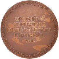 Berán Lajos (1882-1943) 1936. "Majba Vilmos" evangélikus lelkész Br emlékérem (60m) T:1-,2...