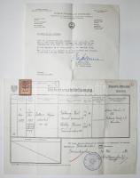 1897-1957 Gobóczy Zoltán alezredes személyes okmányai. Születési, keresztelési anyakönyvi kivonat, i...