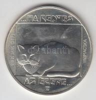 1985. 200Ft Ag "Természetvédelem-vadmacska" tervező: Fülöp Zoltán T:BU