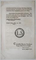 1769 Mária Terézia rendelete a kereskedők részére, a császárság német és osztrák tartományaiban az ü...