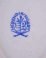 Kézzel festett, aranyozott, jelzett Herendi porcelán tálka / 
Little hand painted Herendi porcelain ...