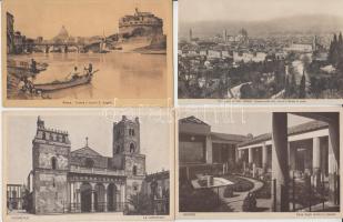21 db régi, olaszországi városképes lap, közte sok használatlan