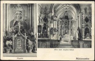 Márianosztra római katolikus templom belseje, kegykép