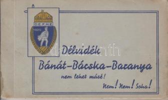 1920 Délvidék Bánát - Bácska - Baranya nem lehet másé! 20 db grafikai képeslapot tartalmazó képeslapfüzet