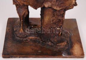 Tőrös Gábor (1934-): Druidák 1983. Bronz, jelzett, m:70 cm, h:43 cm, s:51 kg!!/ Gábor Tőrös from Tra...