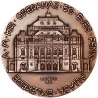 Reményi József (1887-1977) 1934. "A M. Kir. Operaház 50 Éves Fennállásának Emlékére" Br és...