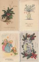 9 db régi motívumlap, karácsonyi üdvözlőlapok