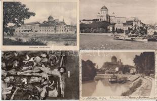 Esztergom - 9 db régi képeslap és fotó