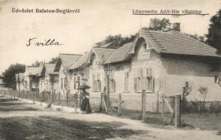 Balatonboglár Löwensohn Adél-féle villatelep