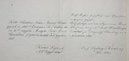 1833 Moson vármegyében a megyebeli koldusok és egyéb bitangolók csavargásainak zabolázása iránt kine...