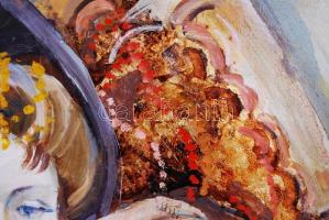 Cs. Pataj Mihály (1921-): A legszebbik. Olaj, farost, jelzett, 45×68 cm