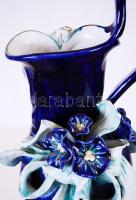 Morvay Zsuzsa (1946-): Női alakot formázó padlóváza, mázas kerámia, jelzés nélkül kiállítási darabok...