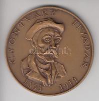 Kiss Nagy András (1930-1997) DN. "Csontváry Tivadar 1853-1919 / Magányos Cédrus" Br emlékérem (59.5mm) T:1