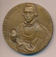 Szovjetunió 1989. "Matvej Kazakov 1738-1812" orosz építész Br emlékérem (60mm) szignó: Voromgov T:1 Soviet Union 1989. "Matvej Kazakov 1738-1812" Russian neoclassical architect Br medallion (60mm) sign: Voromgov C:Unc