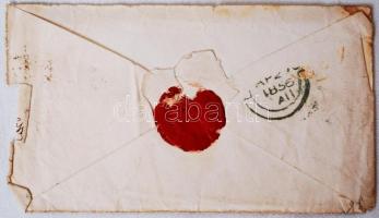 1856 04. 19. Kossuth Lajos (1802-1894) politikus, volt kormányzó sajátkezű, angol nyelvű levele Miss...