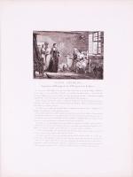 cca 1830 Martinet del. - C. Girardet sculp: Marie Thérése, Impératrice d'Allemagne, Reine d'Hongrie et de Boheme. Mária Terézia látogatóban. Acélmetszet /  Maria Theresa visiting an old lady, steel engraving, 33,5x25cm