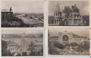 Budapest - 7 db régi városképes lap