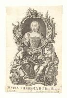 cca 1750 Joseph Klauber (1710-1768) - Johann Klauber (1712-1787): Maria Theresia D. G. Reg. Hung. Má...