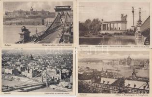 Budapest - 7 db régi városképes lap