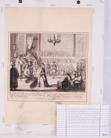 Pieter Schenk (1655-1718): Coronatio Imperatricis in Reginam Hungariae Presburgi, 18 Oct. 1714. Erzsébet Krisztina (1691-1750) magyar királyné megkoronázása Pozsonyban. Rézkarc, papír /  The coronation of Elisabeth Christine of Brunswick-Wolfenbüttel in Bratislava. Etching, 15,5x18cm