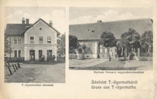 Temesgyarmat, Temesgyarmata railway station, the shop of Ferenc Ruttner