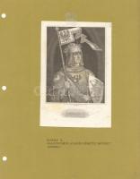 cca 1850 Rudolf II, der Habsburger. II. Rudolf osztrák herceg (1271-1290). Acélmetszet, a frankfurti Kaisersaaléban található olajkép után metszette: Goebel /  &lt;br/&gt;Rudolf II, Duke of Austria (1271-1290), steel engraving, by Goebel, 16x10,5cm