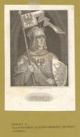 cca 1850 Rudolf II, der Habsburger. II. Rudolf osztrák herceg (1271-1290). Acélmetszet, a frankfurti...