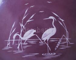 8 db dísztál többsége jelzett, hibátlanok, egyik porcelán