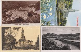 31 db külföldi és magyar városképes lap, régiek és modernek egyaránt