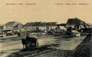 Balázsfalva market place, the shop of Salamon Sinberger (EK)