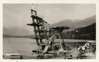 Millstatt beach, jump tower