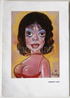 Kallus László: Karikatúra-sorozat, 37db nyomat, 29x20cm