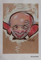 Kallus László: Karikatúra-sorozat, 37db nyomat, 29x20cm