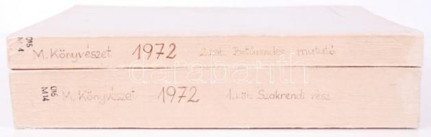 Magyar könyvészet 1972 I-II. A Magyarországon megjelent könyvek és térképek szakosított címjegyzéke....