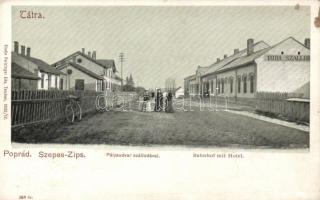 Poprád railway station, hotel