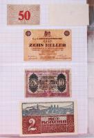 Albumba rendezett nagyon szép szükségpénz, csekk gyűjtemény, összesen 65db. A gyűjteményből: "V...