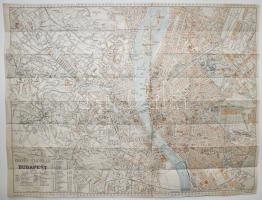 1938-1945 Budapest térképe, Grieben-Stadtplan, Berlin, Grieben-Verlag, 45x59cm