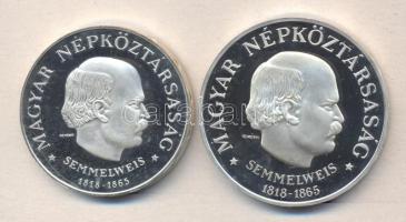 1968. 50Ft Ag + 100Ft Ag "Semmelweis" pár T:PP R!