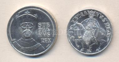 1972. 50Ft Ag + 100Ft Ag "Szt.István" pár T:BU