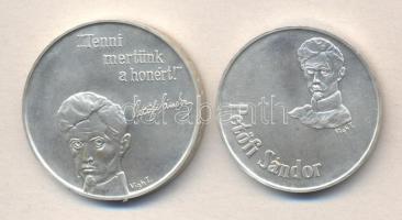 1973. 50Ft Ag + 100Ft Ag "Petőfi" pár T:BU