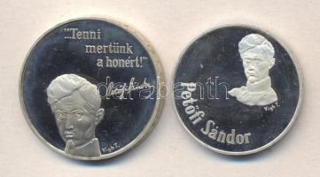 1973. 50Ft Ag + 100Ft Ag "Petőfi Sándor" pár T:PP