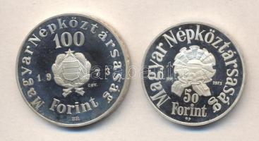 1973. 50Ft Ag + 100Ft Ag "Petőfi Sándor" pár T:PP