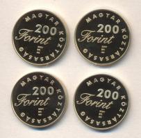 2001. 200Ft 4 klf db "János Vitéz, Pál utcai fiúk, Toldi, Lúdas Matyi" sor T:PP