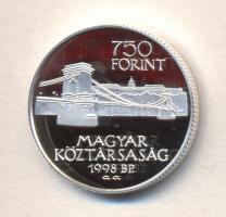 1998. 750Ft Ag "Budapest egyesítésének 125. évfordulója" T:PP
