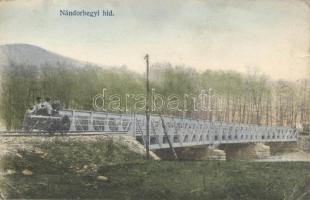 Nándorhegyi híd, hajtány / bridge, draisine (b)