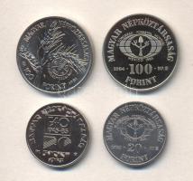 1981. 100Ft "FAO" T:BU + 1984. 20Ft T:BU + 100Ft "FAO" pár T:PP + 1985. 20Ft &qu...