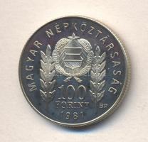 1981. 100Ft "Bulgária 1300 éves" T:PP