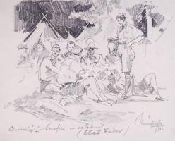 Márton Ferenc (1884-1940): Az 1933-as gödöllői jamboree-ról készített 67 darab szignált és magyarázó...