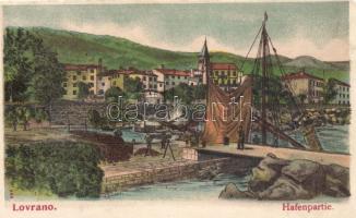 Lovran, Lovrana; port, litho (EM)