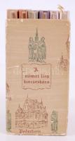 Német Líra kincsesháza. Budapest 1959. Európa Kiadó. Papír tékában 6db könyvecske, égészvászon kötés...
